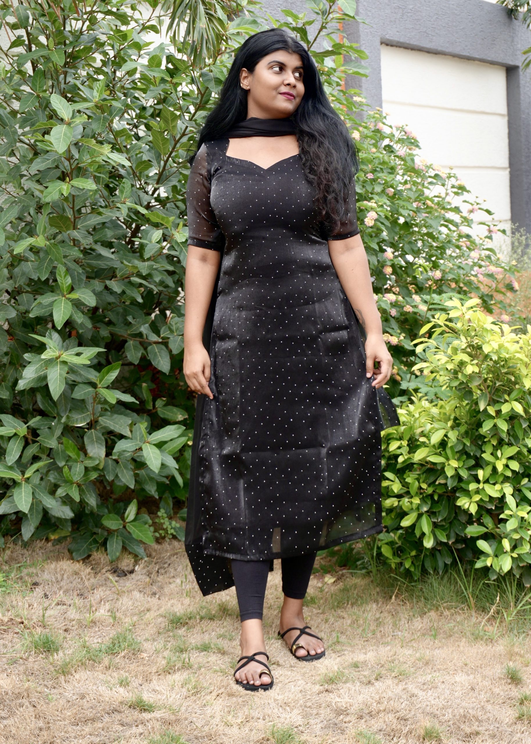 Black viscose tissue set